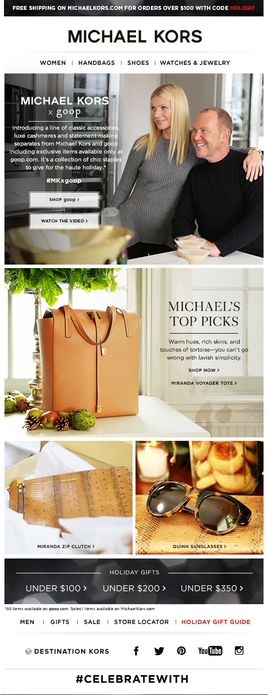 Michael kors x hot sale goop